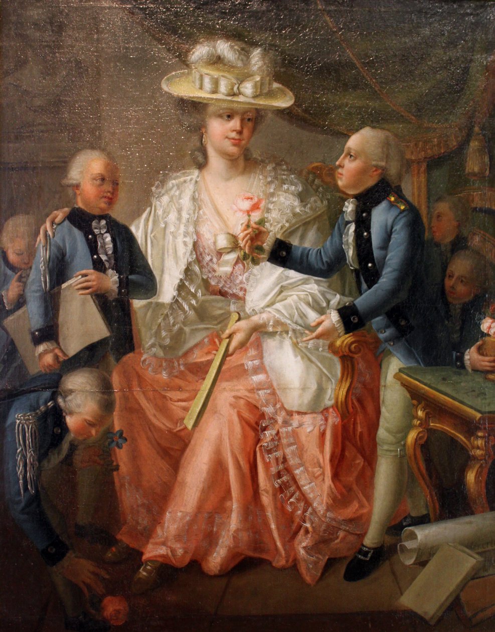 Franziska von Hohenheim no Alto Carlsschule de Jakob Friedrich Weckherlin