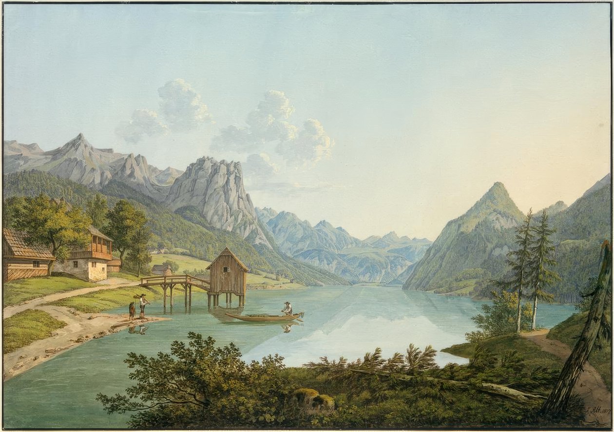 Há Grundlsee de Jakob Alt