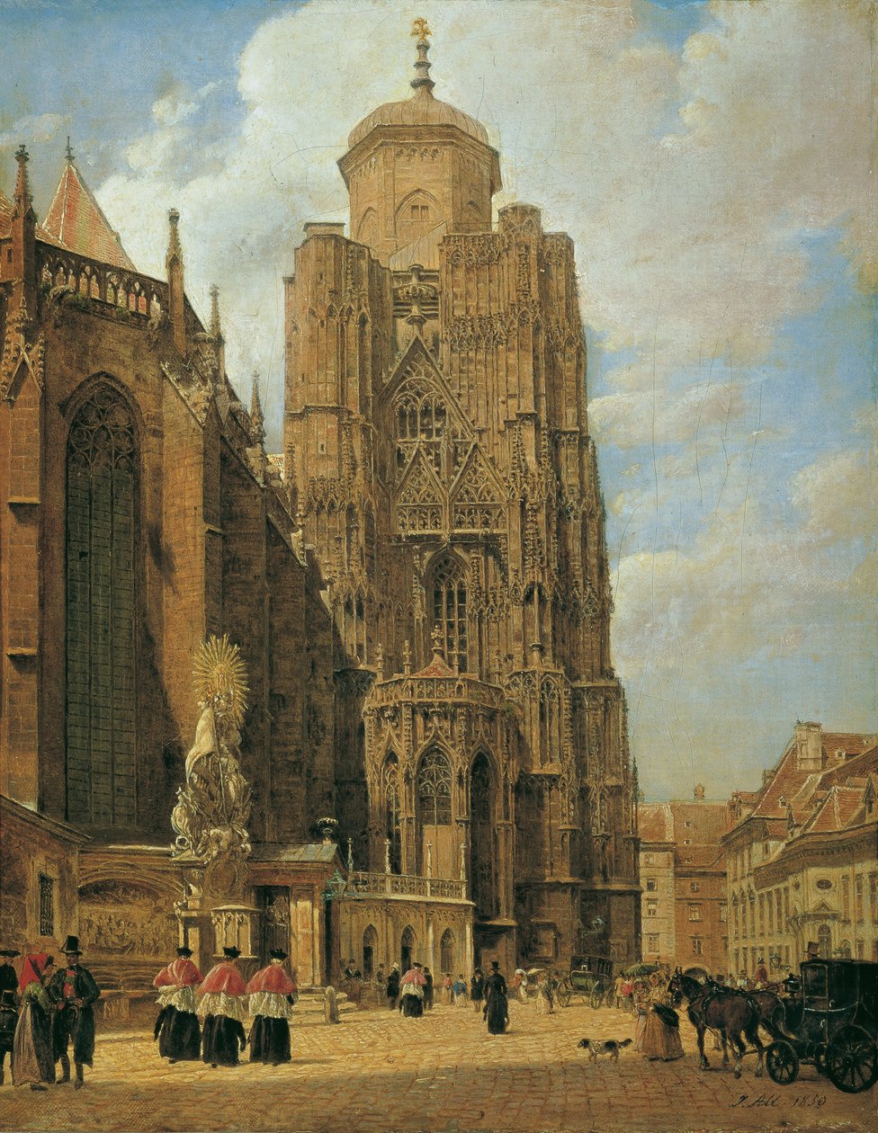 Catedral de Estêvão em Viena de Jakob Alt