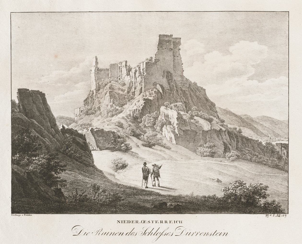 Baixa Áustria, as ruínas do castelo de Jakob Alt