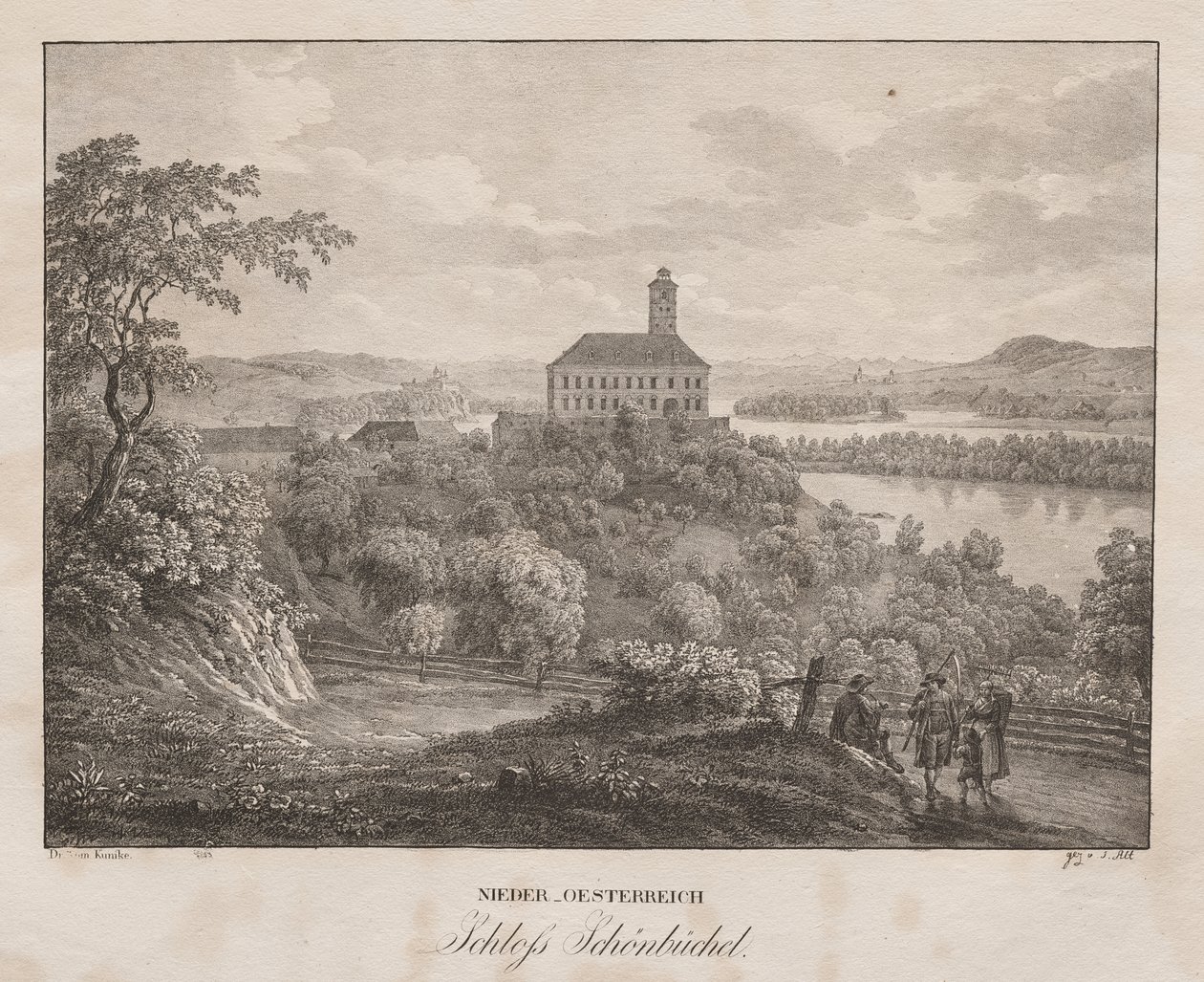 Baixa Áustria, Castelo de Schöbüchel de Jakob Alt