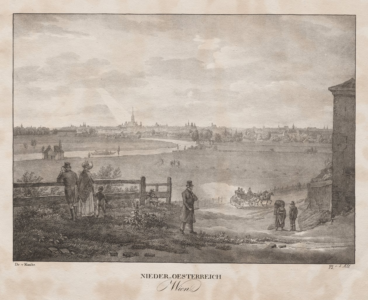 Baixa Áustria, cidade de Viena de Jakob Alt
