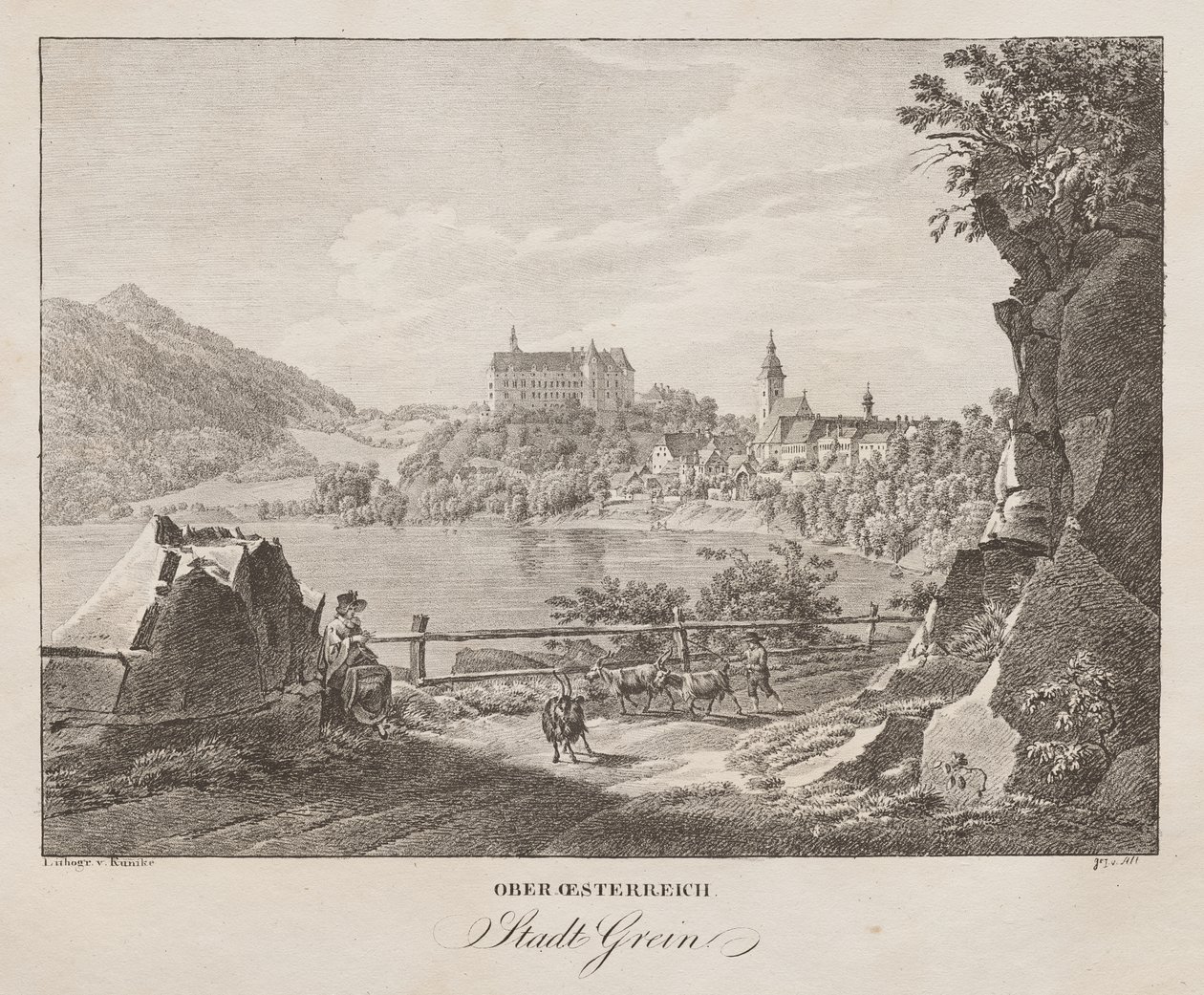 Alta Áustria, cidade de Grein de Jakob Alt