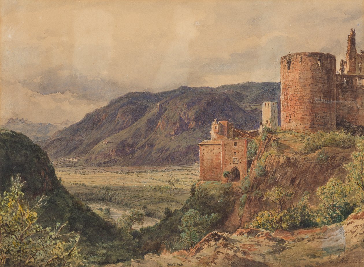 Sigmundskron perto de Bolzano de Jakob Alt