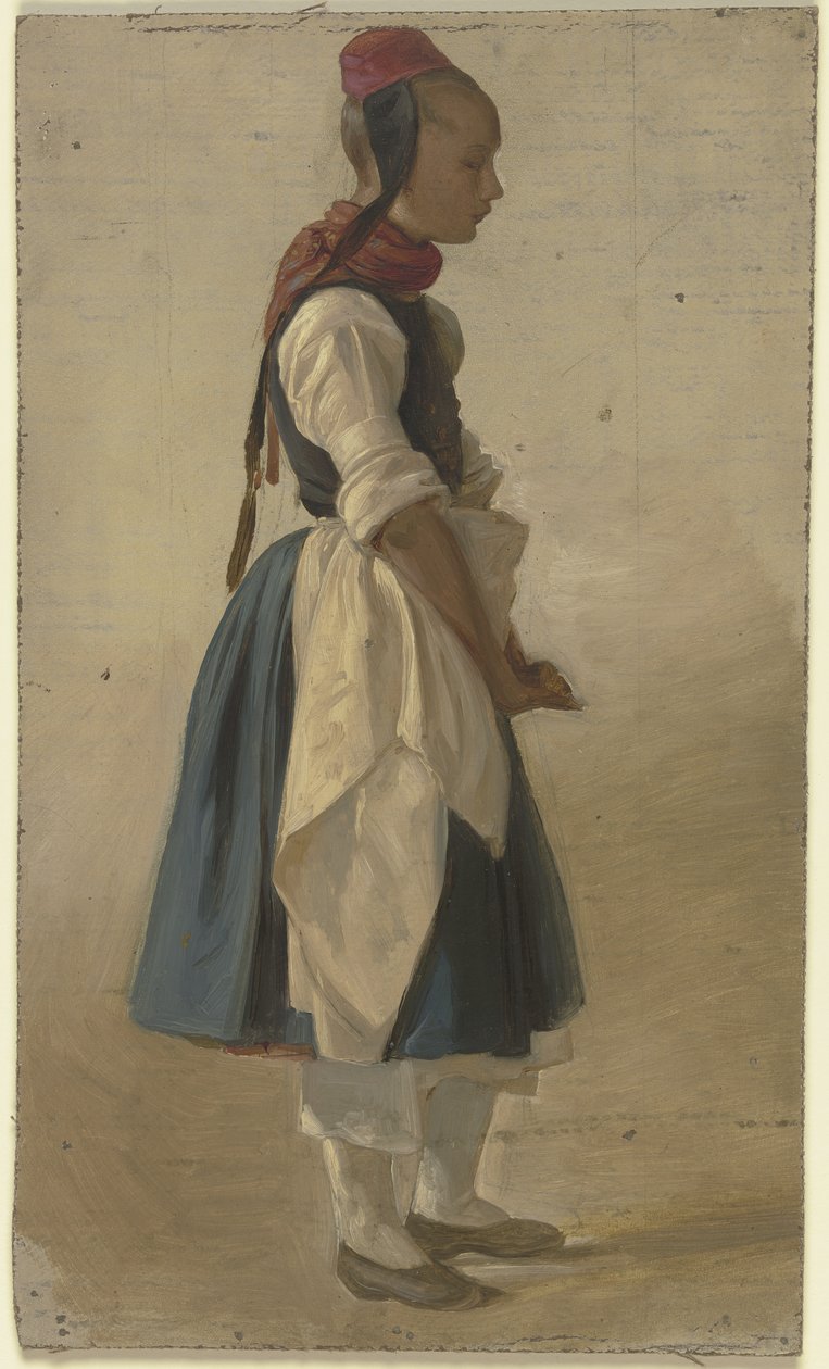 Jovem camponesa de Hesse de Jakob Becker