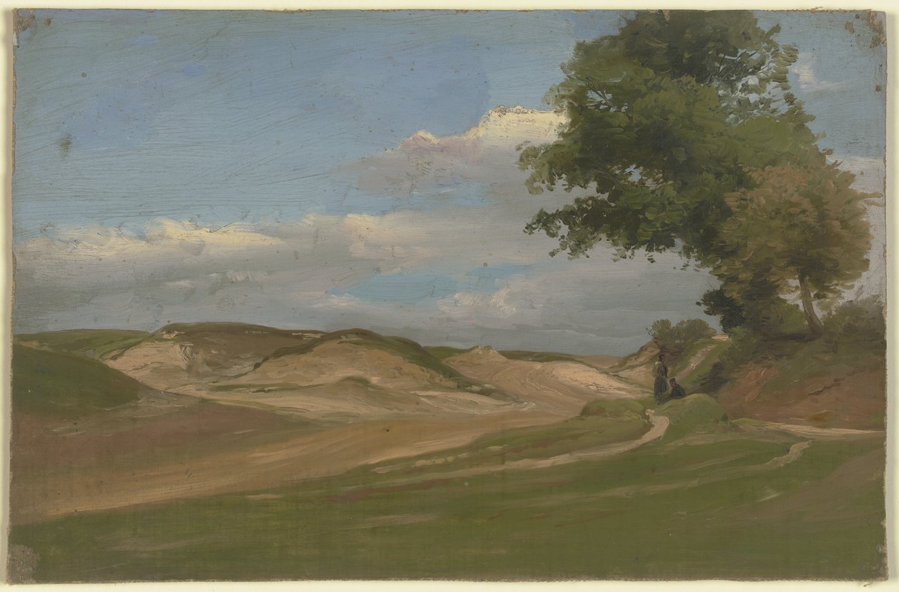 Dois camponeses à beira do caminho de Jakob Becker