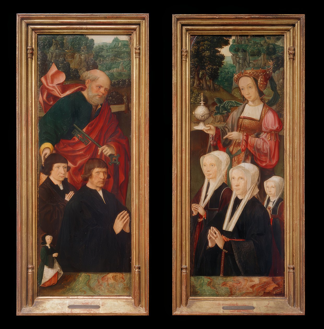 Figuras doadoras com São Pedro com chave de Jakob Cornelisz