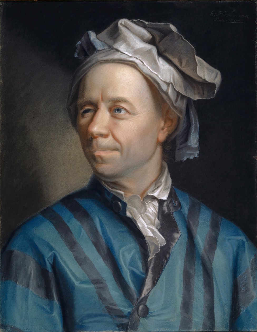 Retrato de Leonhard Euler (1707-1783) de Jakob Emanuel Handmann
