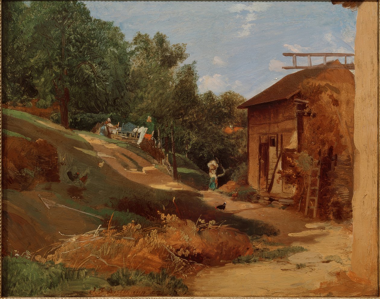Fazenda no Taunus de Jakob Fürchtegott Dielmann