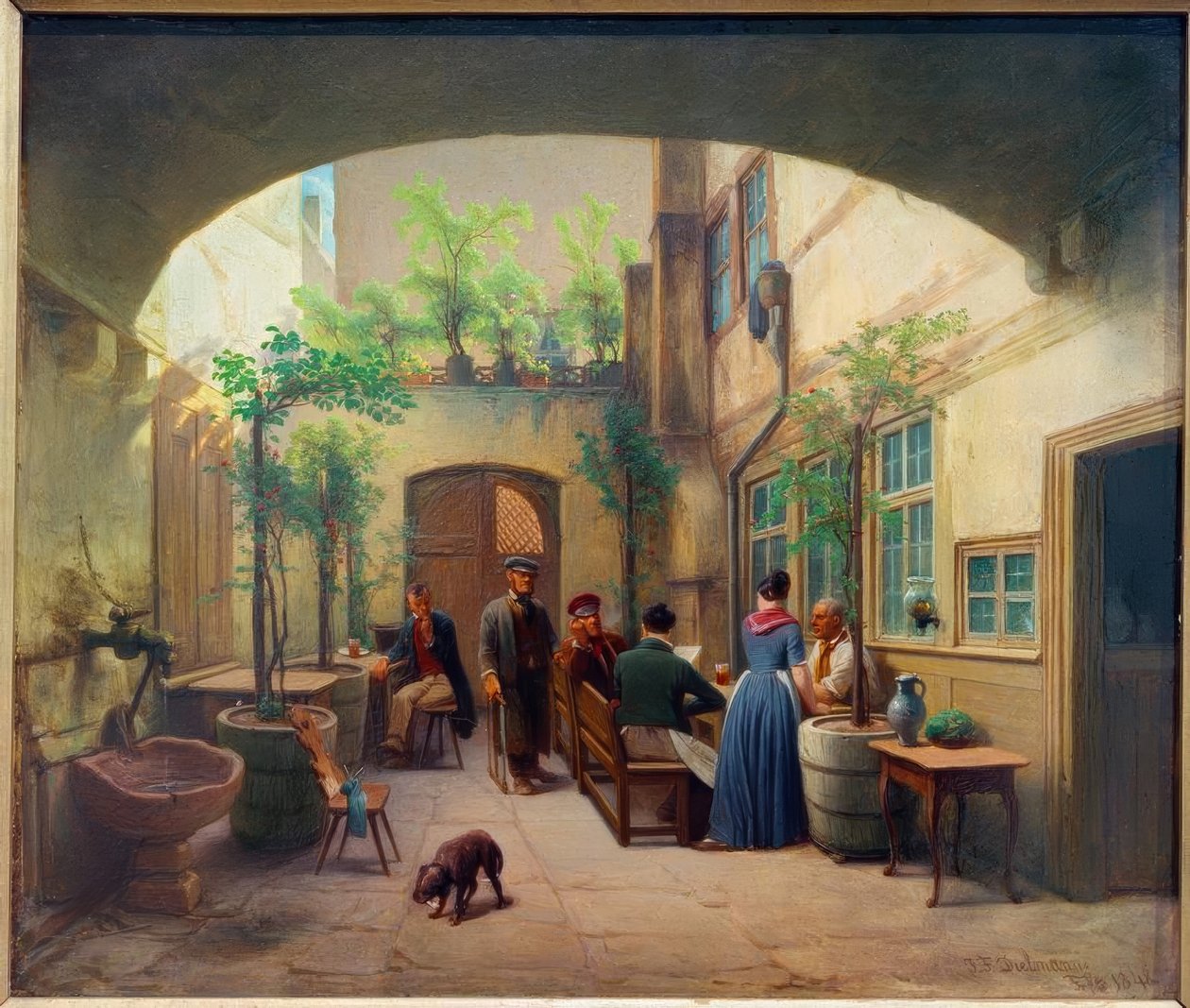 A cervejaria em Gelnhäuser Gasse de Jakob Fürchtegott Dielmann