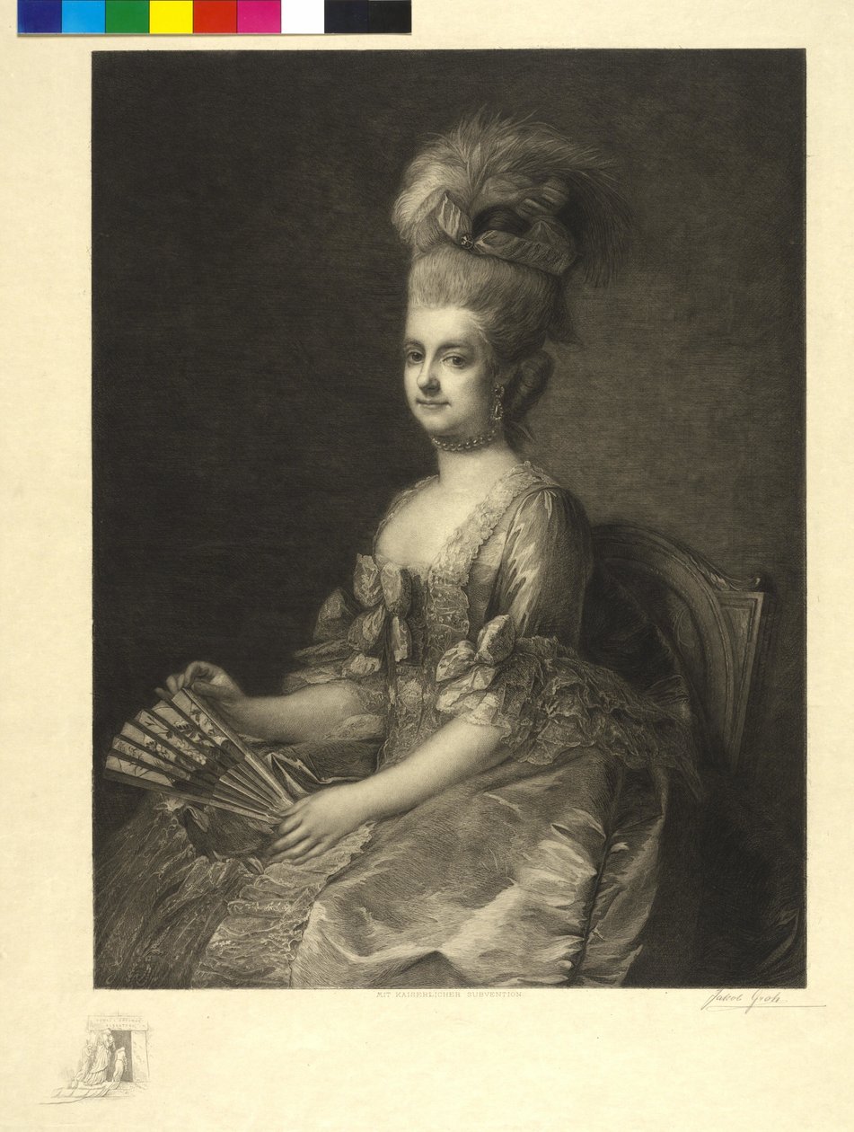 Arquiduquesa da Áustria Marie Christine (gravura) de Jakob Groh