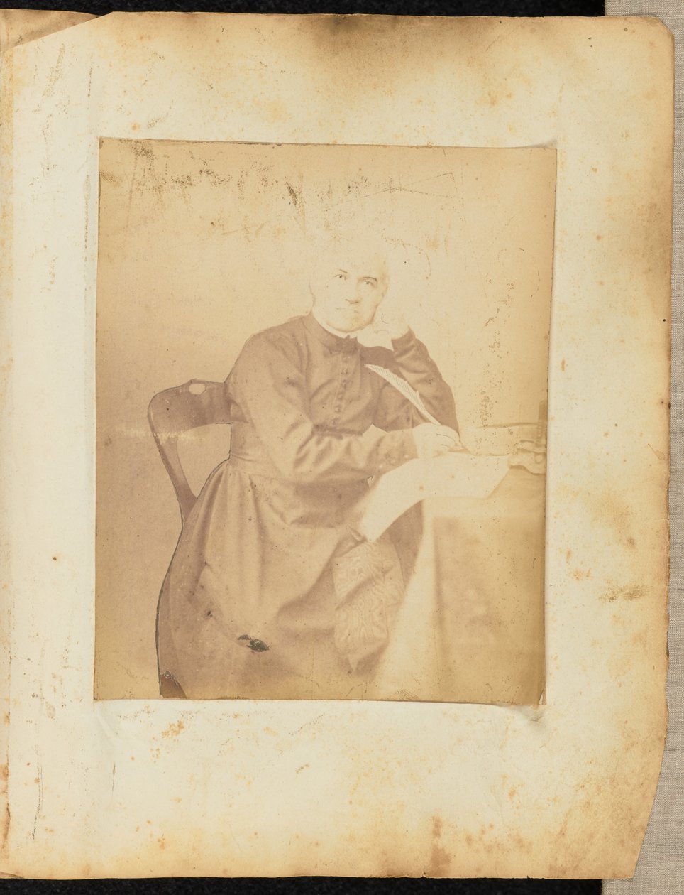 [Retrato de um homem com uma pena]. de Jakob Höflinger