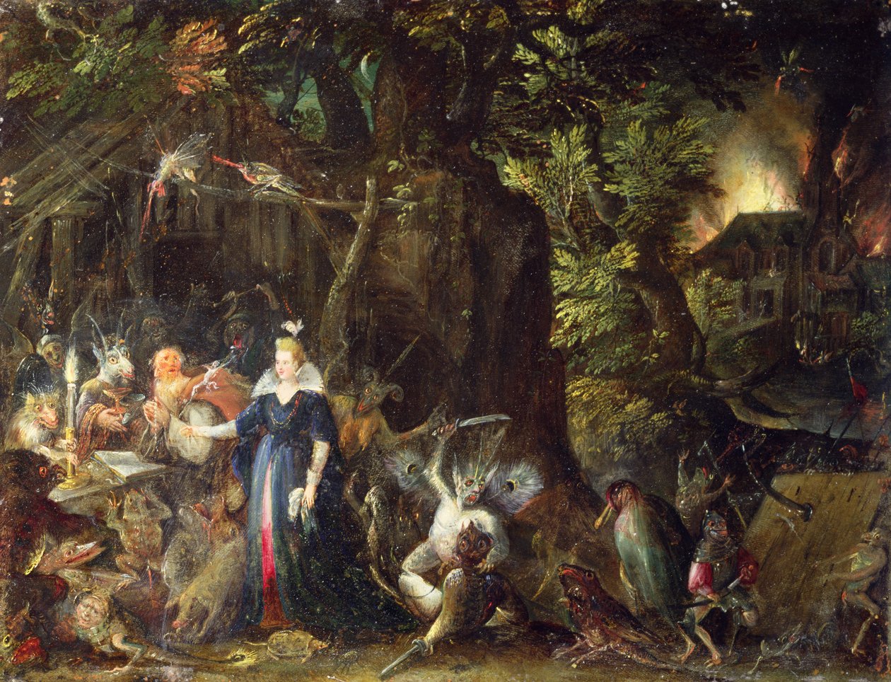 A tentação de Santo Antônio de Jakob Isaaksz Swanenburgh