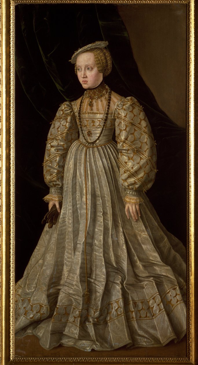 Retrato de Ana da Áustria (ou Ana dos Habsburgos) (Pintura de Jakob Seisenegger