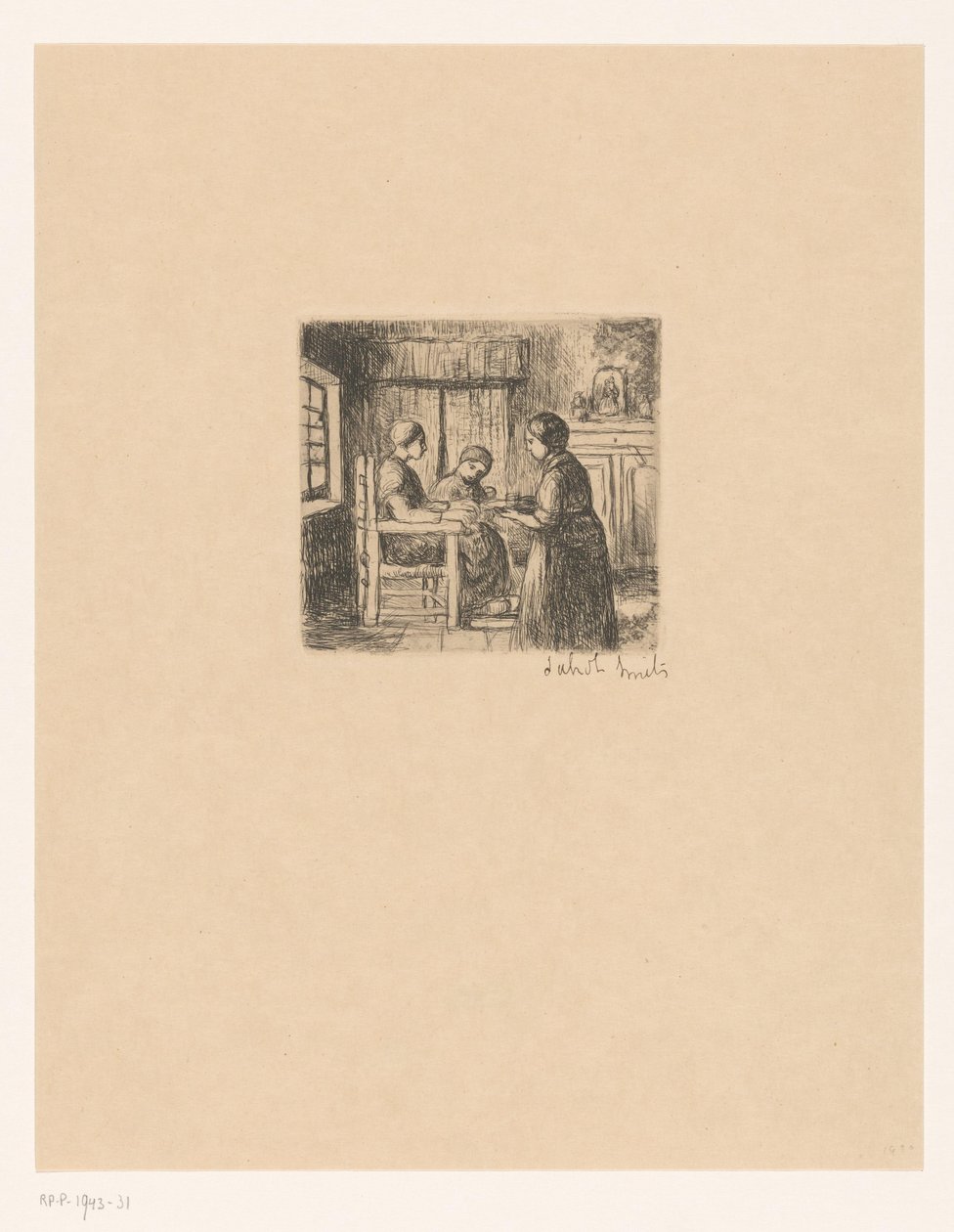 Interior com três pessoas
O paciente (título sobre o objecto) de Jakob Smits (signed by artist)