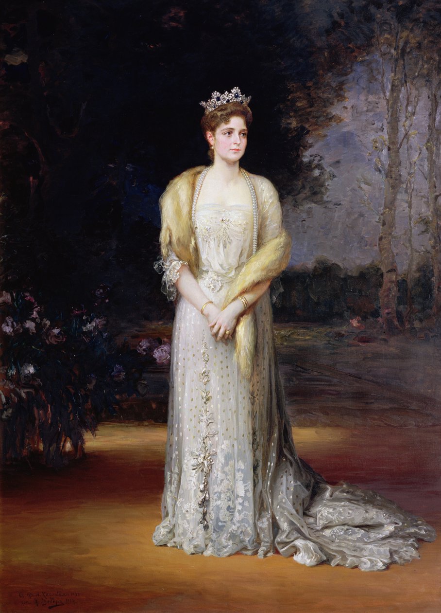 Retrato da Imperatriz Alexandra Fyodorovna, 1914 de Jakov Jakovlevich Veber
