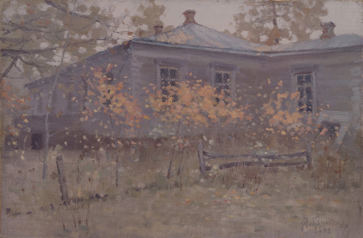 Uma casa de campo no outono de 1902 de Jakov Jakovlevich Kalinichenko