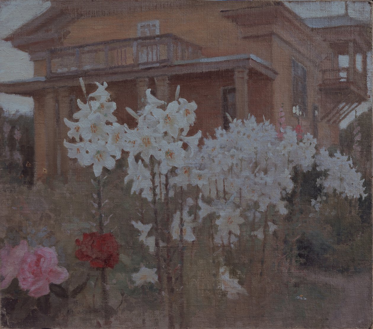 Noite dos lírios, 1901 de Jakov Jakovlevich Kalinichenko