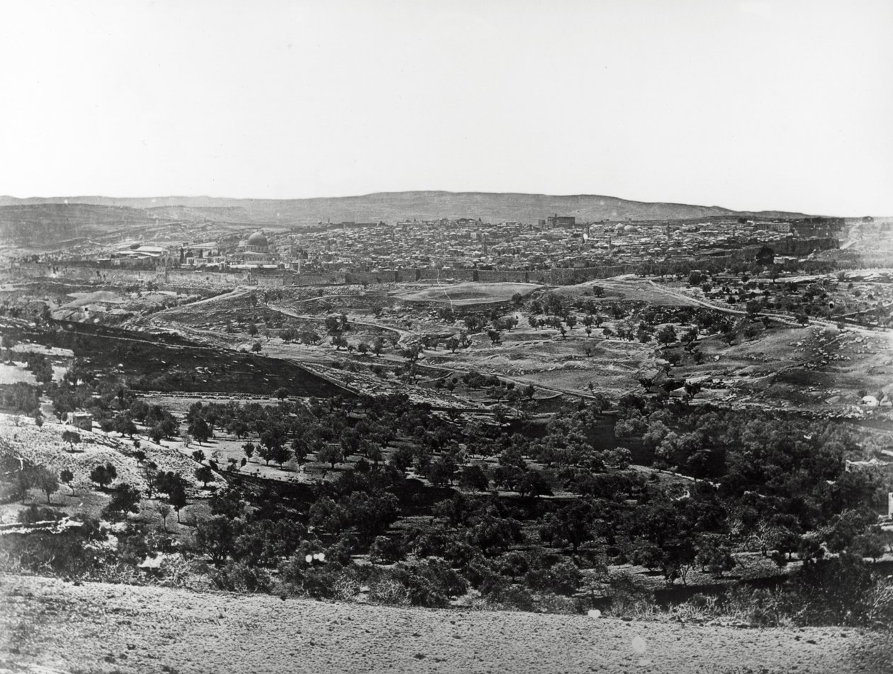 Jerusalém do Monte Scopus, 1857 de Felice Beato