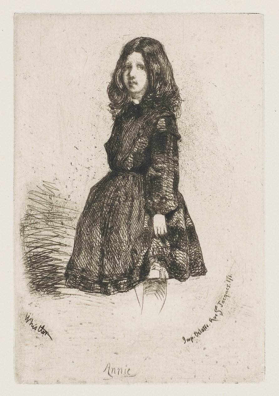 Annie, c.1857-58 (gravura em papel) de James Abbott McNeill Whistler