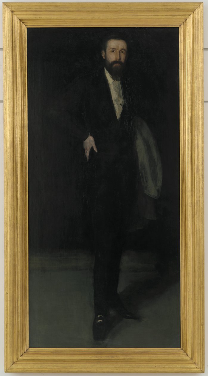 Arranjo em preto: Retrato de FR Leyland, c.1870 de James Abbott McNeill Whistler