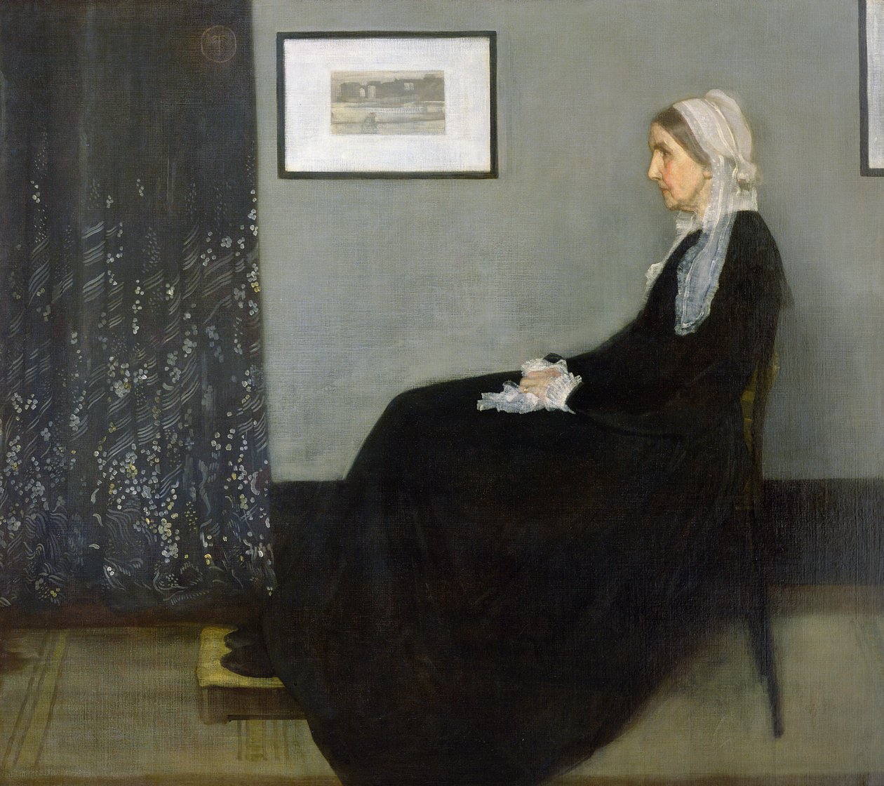 Arranjo em Cinza e Preto No.1 (Retrato da Mãe de Artistas) de James Abbott McNeill Whistler