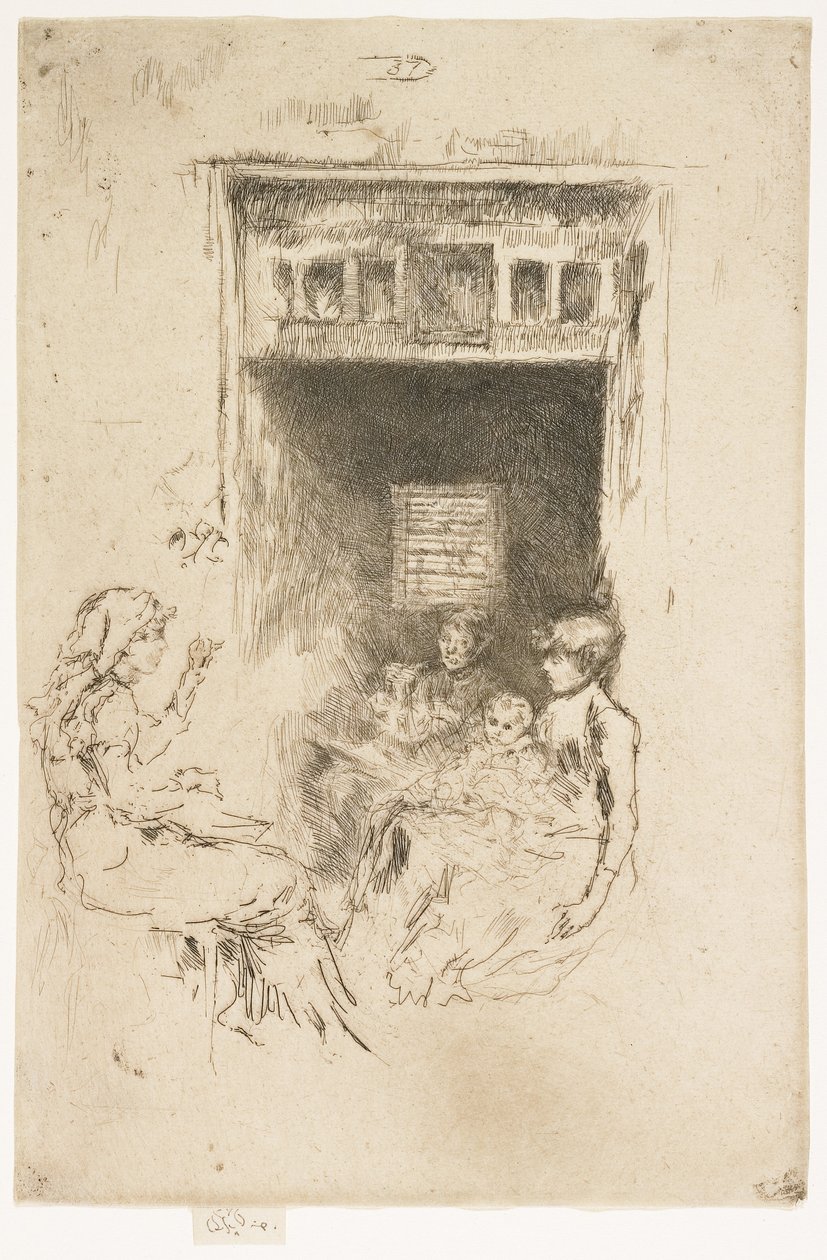 Stringers do grânulo, 1879-1880 de James Abbott McNeill Whistler