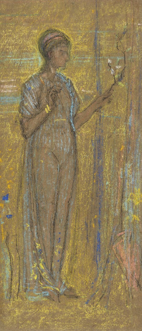 Azul e Ouro, 1871-72 (giz e pastel sobre papel pardo) de James Abbott McNeill Whistler