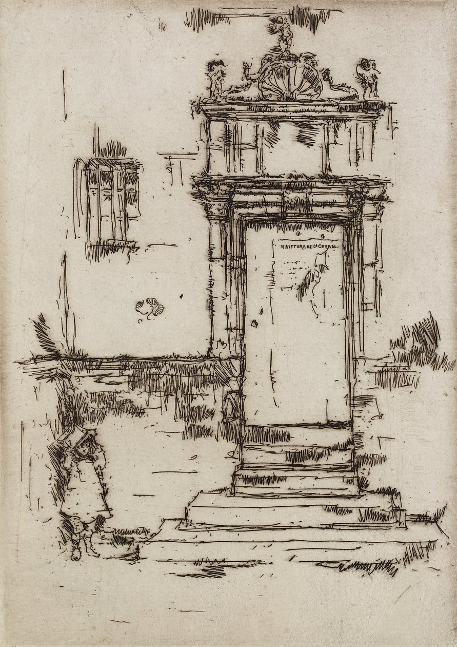 Porta da capela, Montresor, 1888 de James Abbott McNeill Whistler