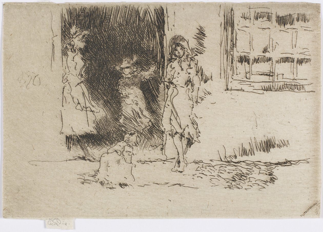 Porta da cabana, c.1884-86 (gravura no papel) de James Abbott McNeill Whistler
