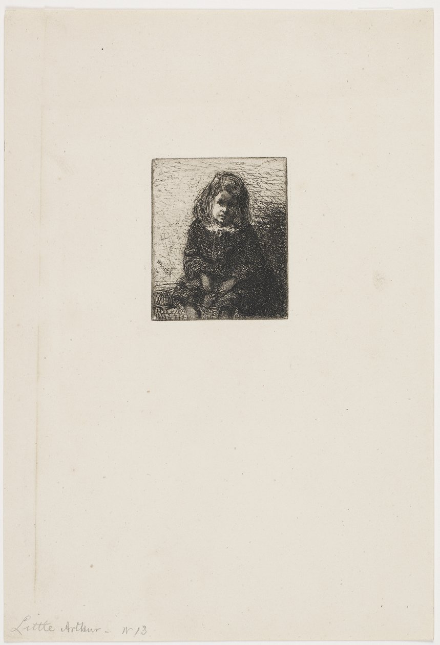Little Arthur, c.1857-58 (gravura em papel) de James Abbott McNeill Whistler