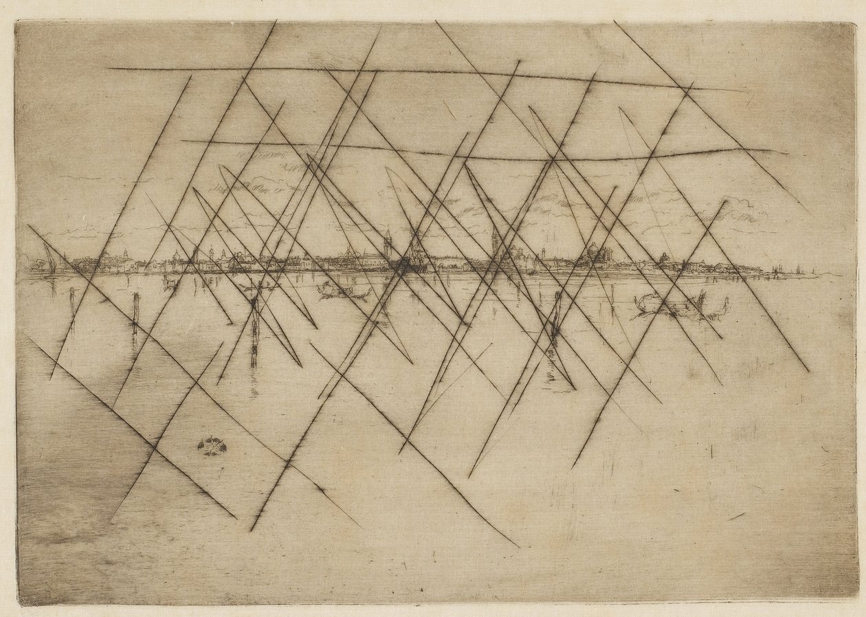Little Venice, 1879-80 (gravura em papel) de James Abbott McNeill Whistler