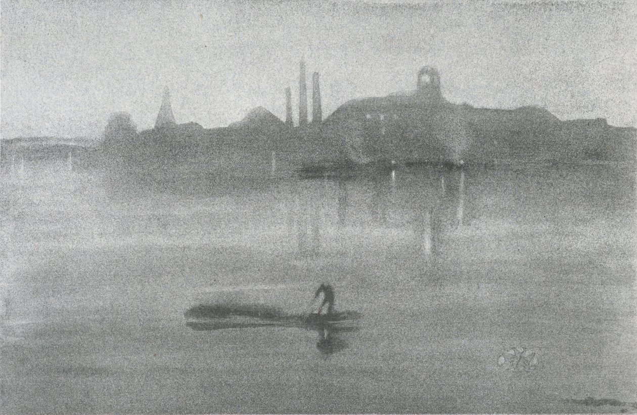 Noturno: O rio em Battersea, 1878 de James Abbott McNeill Whistler