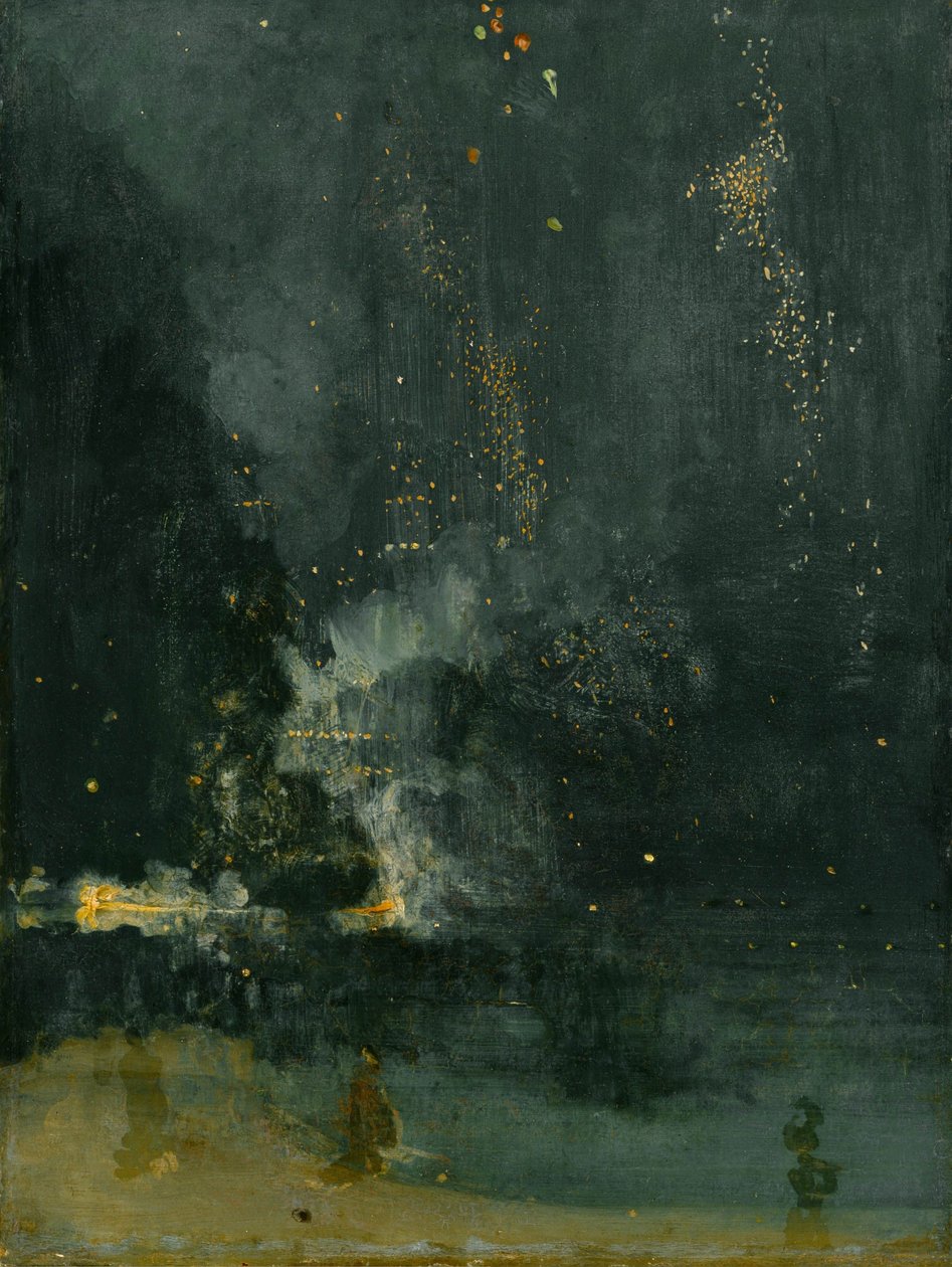 Nocturne em preto e ouro: o foguete caindo de James Abbott McNeill Whistler