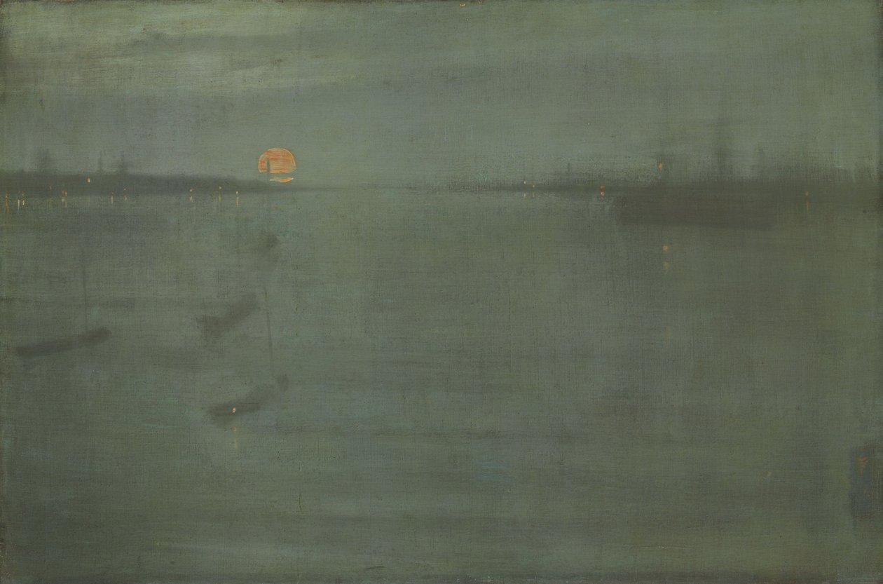Noturna - Azul e Dourado - Água de Southampton de James Abbott McNeill Whistler