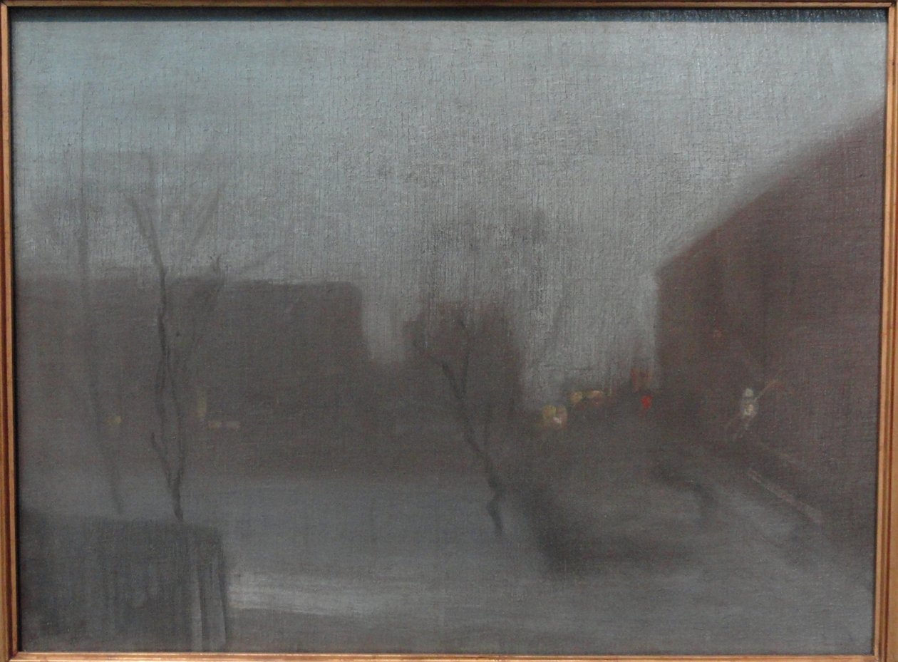 Nocturne - Trafalgar Square, Chelsea de James Abbott McNeill Whistler