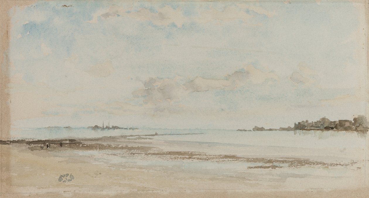Nota em azul e opala: Jersey, 1881 de James Abbott McNeill Whistler