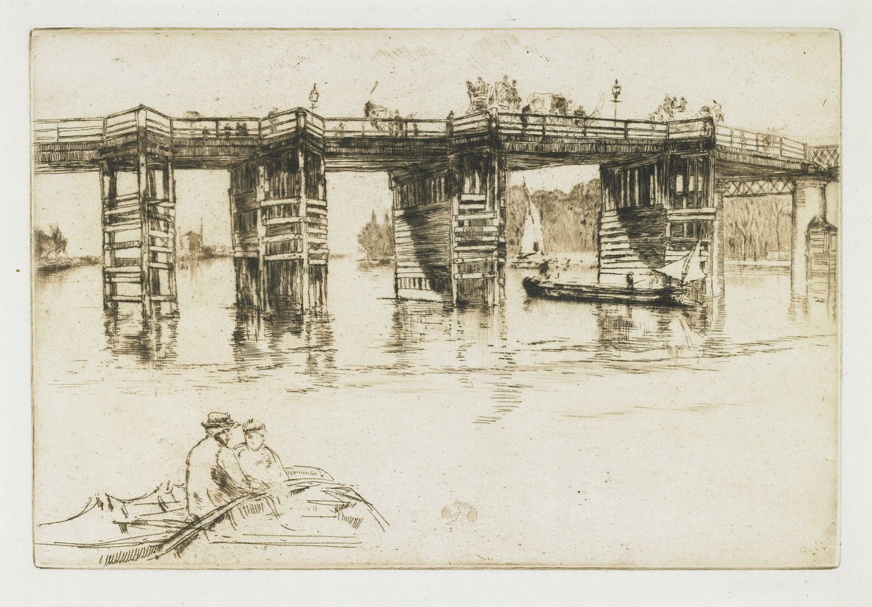 Ponte velha de Putney, 1879 de James Abbott McNeill Whistler