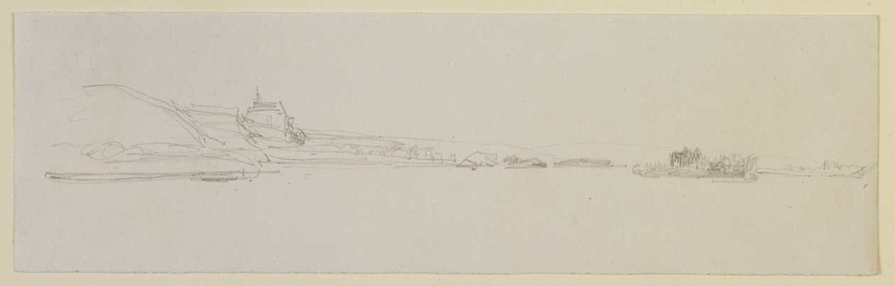 Pfalz, 1858 (lápis em papel branco) de James Abbott McNeill Whistler