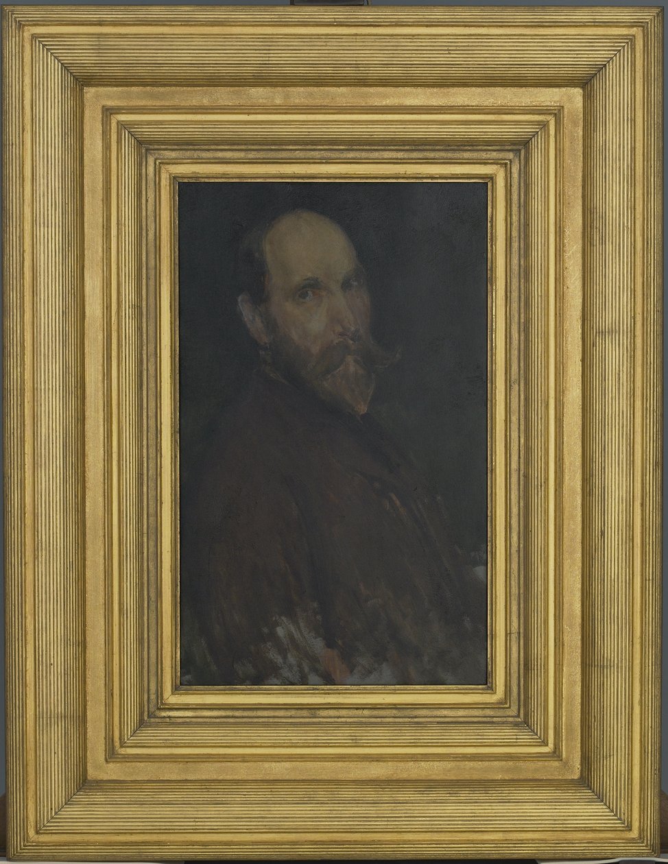 Retrato de Charles Lang Freer, 1902-03 (óleo sobre painel de madeira) de James Abbott McNeill Whistler