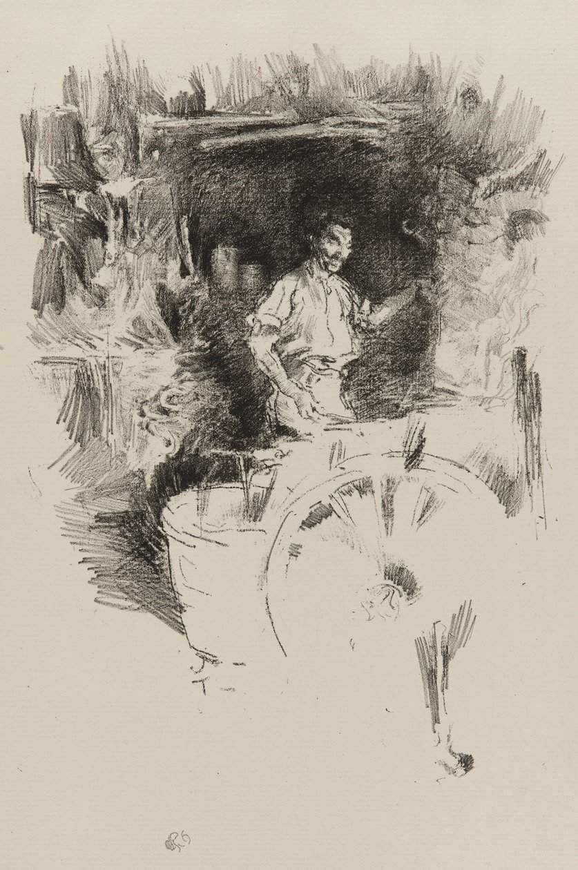 The Blacksmith, 1895-1896 (litografia sobre papel) de James Abbott McNeill Whistler