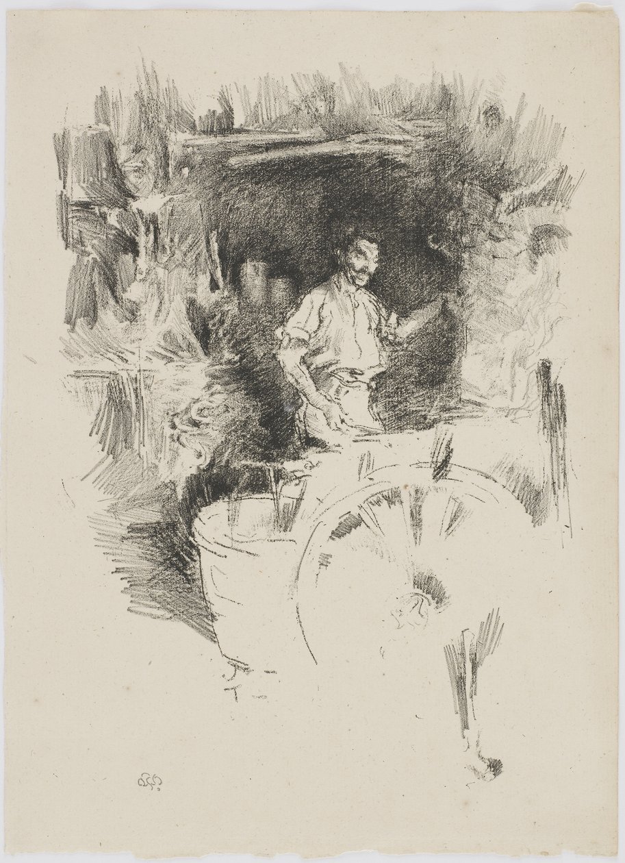 O ferreiro, 1895-96 (litho no papel) de James Abbott McNeill Whistler