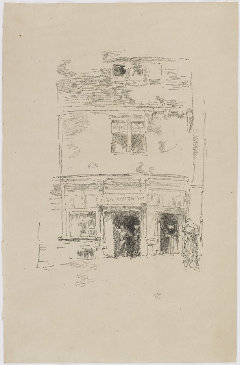 Os Clock-makers, Paimpol, 1893 (litografia no papel) de James Abbott McNeill Whistler