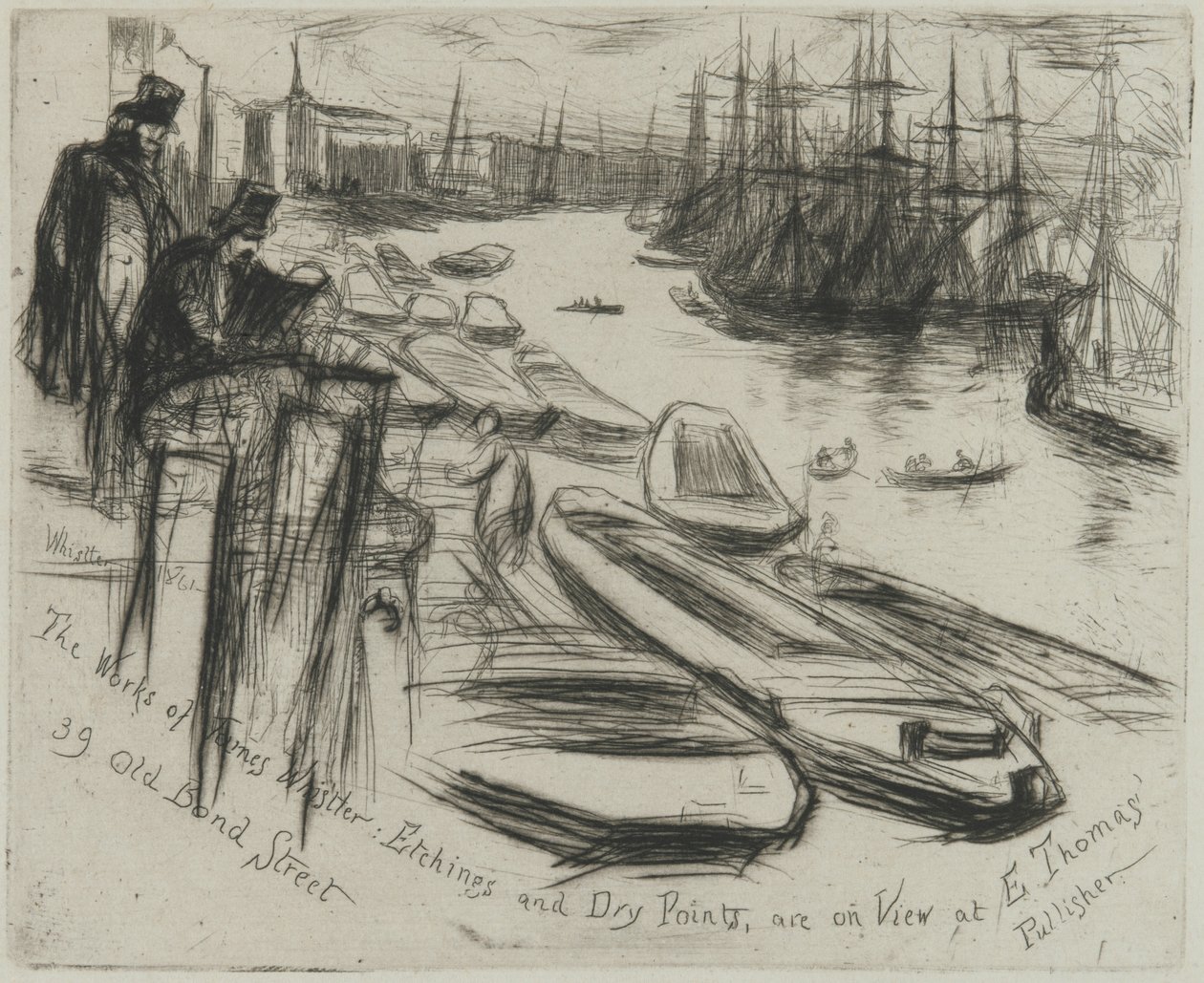 The Little Pool, 1861 (gravura no papel) de James Abbott McNeill Whistler