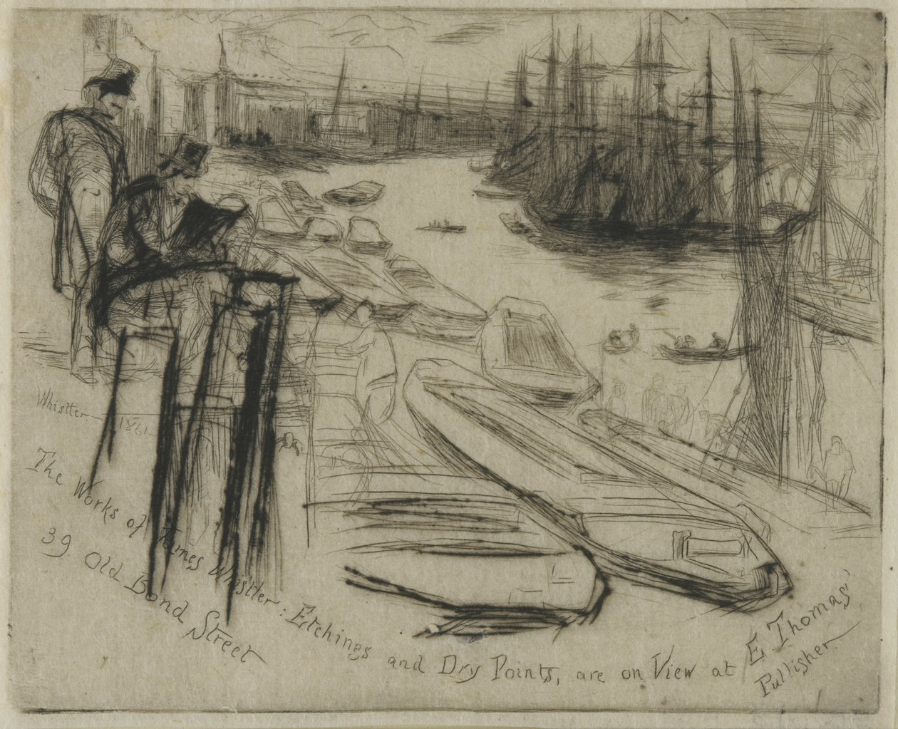 The Little Pool, 1861 (gravura no papel) de James Abbott McNeill Whistler