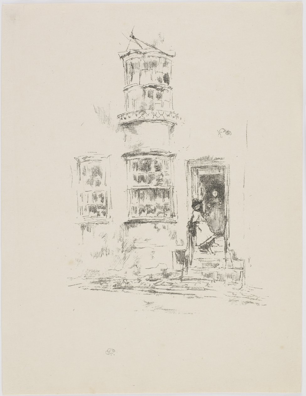 Os Passinhos, Lyme Regis, 1895-96 (litografia sobre papel) de James Abbott McNeill Whistler
