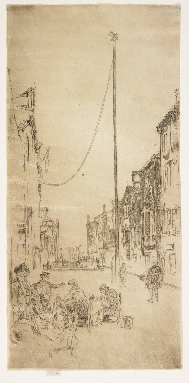 O mastro, 1879-1880 de James Abbott McNeill Whistler