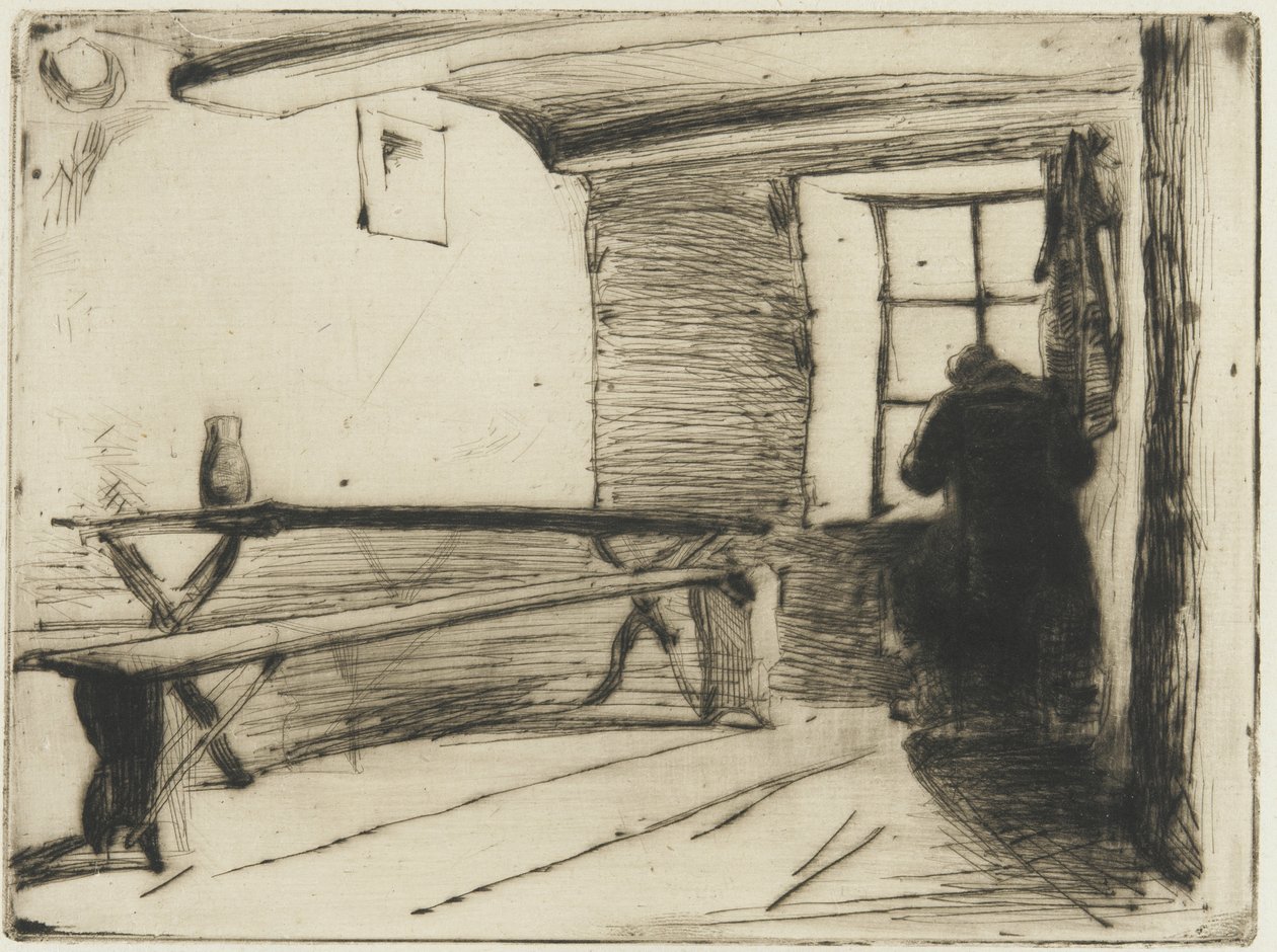 The Miser, c.1861 (ponto de seca no papel) de James Abbott McNeill Whistler