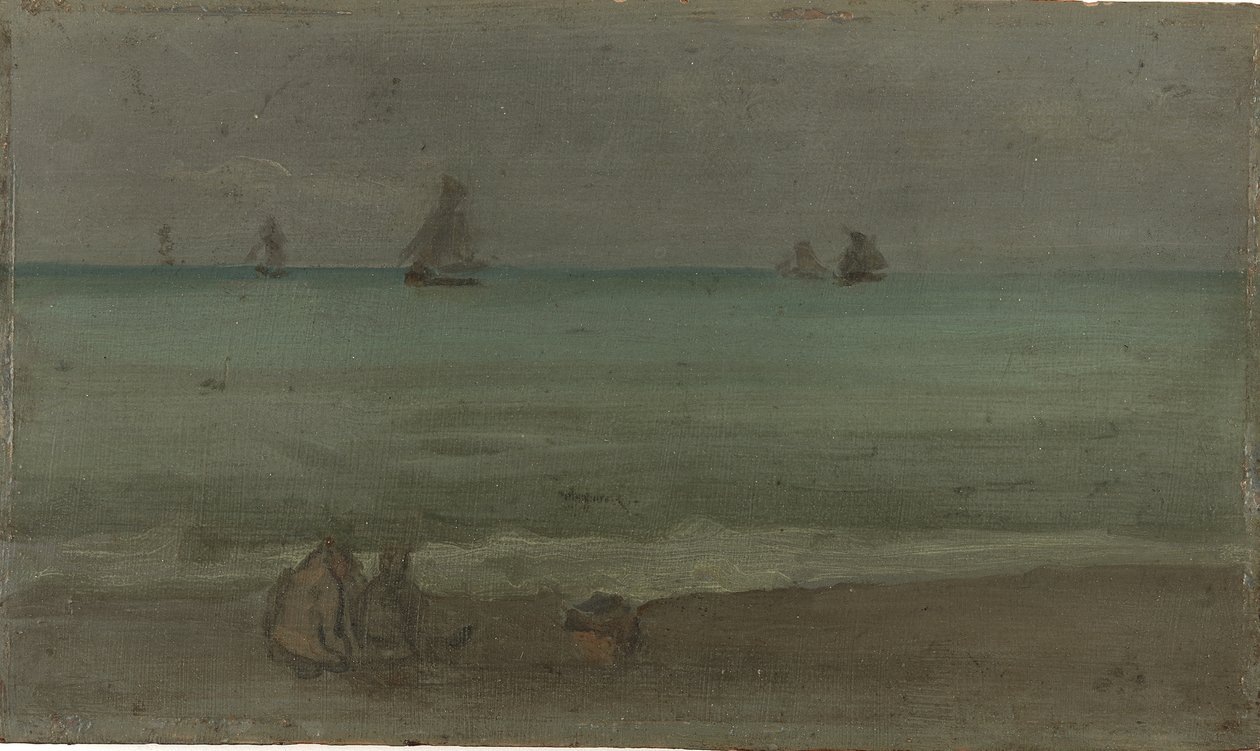 O mar de verão, de 1880 (óleo no painel de madeira) de James Abbott McNeill Whistler