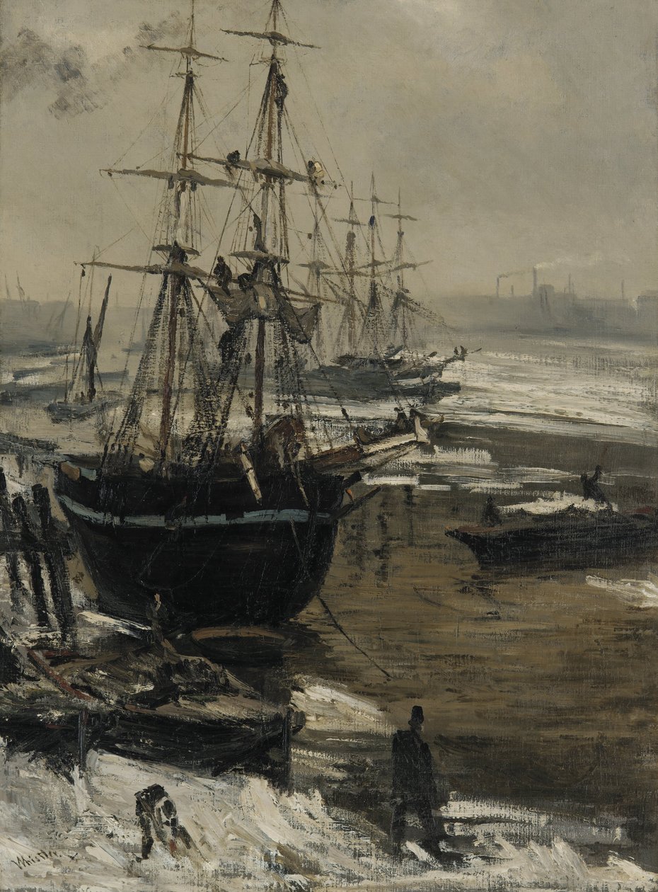 O Tamisa no gelo de James Abbott McNeill Whistler